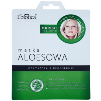 L’biotica Masks Aloe Vera maseczka płócienna o działaniu regenerującym 23 ml