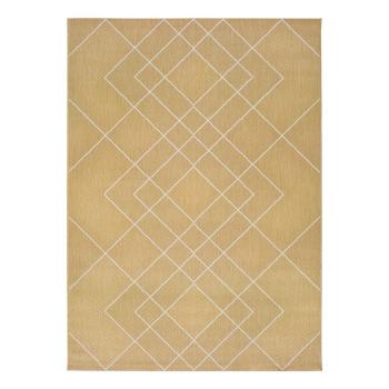 Żółty dywan zewnętrzny Universal Hibis Geo, 135x190 cm