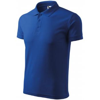 Męska luźna koszulka polo, królewski niebieski, XL