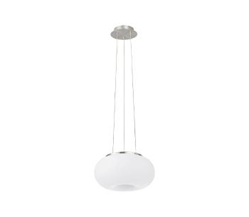 EGLO 86813 - Lampa wisząca OPTICA 2xE27/60W biały/opalone szkło