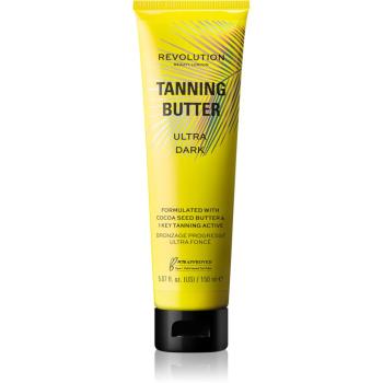 Makeup Revolution Beauty Tanning Butter odżywcze masło do ciała o właściwościach samoopalających odcień Ultra Dark 150 ml