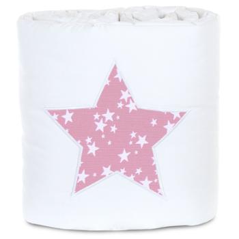 babybay ® Nestchen Piqué pasuje do modelu Maxi, Boxspring, Comfort i Comfort Plus, biały Aplikacja berry stars biały