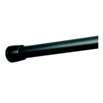 Regulowany czarny drążek na zasłonę prysznicową iDesign Cam, dł. 66-107 cm