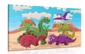 Obraz świat dinozaurów - 90x60