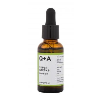 Q+A Super Greens Facial Oil 30 ml serum do twarzy dla kobiet