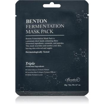 Benton Fermentation maska nawilżająca w płacie o działaniu przeciwzmarszczkowym 10 szt.