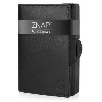 Slimpuro ZNAP, cienki portfel, 12 kart, kieszonka na monety, 8 x 1,8 x 6 cm (szer. x wys. x gł.), ochrona RFID