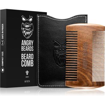 Angry Beards Beard Comb 69 Teeth drewniany grzebień do brody dwustronny