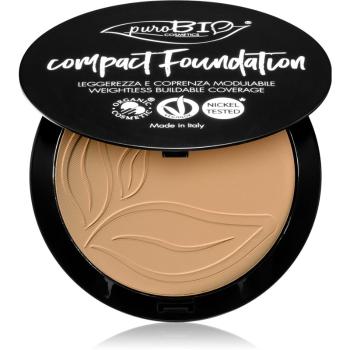 puroBIO Cosmetics Compact Foundation prasowany puder w kompakcie SPF 10 odcień 03 9 g
