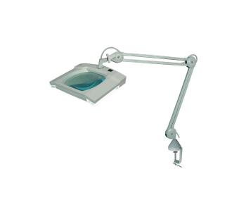 LED Lampa stołowa z lupą i klipsem LED/5W/230V