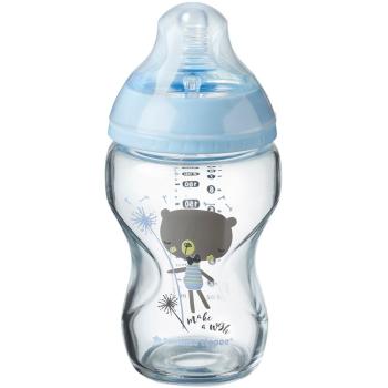 Tommee Tippee C2N Closer to Nature Blue butelka dla noworodka i niemowlęcia Glass 0m+ 250 ml