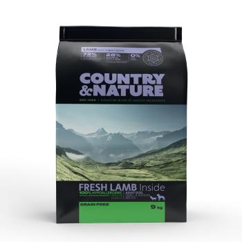 COUNTRY&amp;NATURE Lamb with Turkey Recipe 9 kg Karma dla psów ras małych i średnich Jagnięcina i Indyk