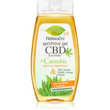 Bione Cosmetics Cannabis CBD relaksujący żel pod prysznic Relaksujący żel pod prysznic z CBD 260 ml