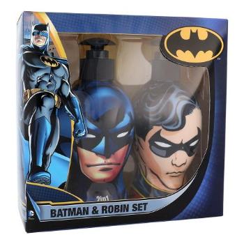 DC Comics Batman & Robin zestaw Szampon i odżywka 2w1 Batman 300 ml + Żel pod prysznic Robin 300 ml dla dzieci Uszkodzone pudełko