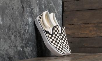 Vans Classic Slip-On Platform Black And White Checkerboard/ White