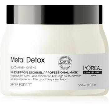 L’Oréal Professionnel Serie Expert Metal Detox maska głęboko odżywiająca do włosów farbowanych i zniszczonych 500 ml