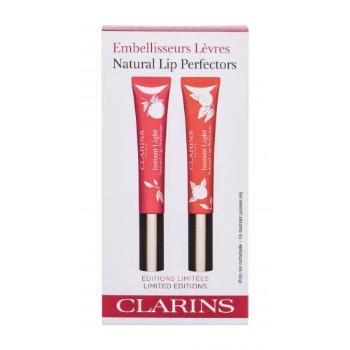 Clarins Instant Light Natural Lip Perfector zestaw Błyszczyk do ust 12 ml + Błyszczyk do ust 14 Juicy Mandarin 12 ml dla kobiet 13 Pink Grapefruit