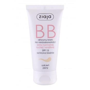 Ziaja BB Cream Normal and Dry Skin SPF15 50 ml krem bb dla kobiet Uszkodzone pudełko Light