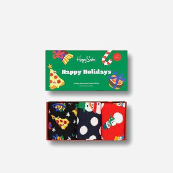 Zestaw skarpetek dziecięcych Happy Socks 3-pak Holiday XKHOL08-9300