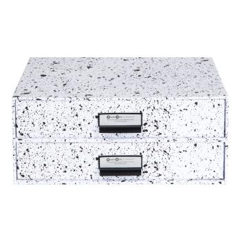 Czarno-biały organizer z 2 szufladkami Bigso Box of Sweden Birger