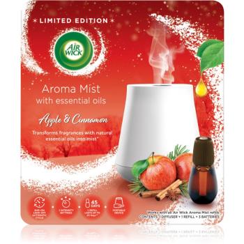 Air Wick Magic Winter Apple & Cinnamon dyfuzor zapachowy z napełnieniem +baterie White Difuser 20 ml