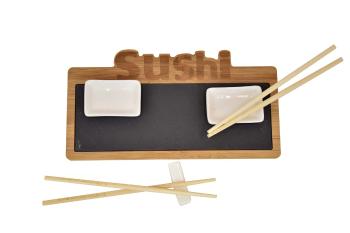 Alpina Zestaw do serwowania sushi - czarny - Rozmiar 30 x 16 x 3 cm