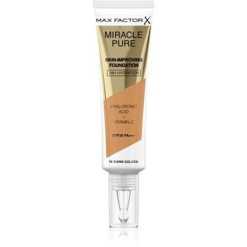 Max Factor Miracle Pure Skin podkład o przedłużonej trwałości SPF 30 odcień 76 Warm Golden 30 ml