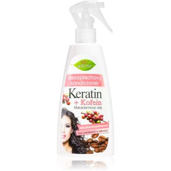 Bione Cosmetics Keratin + Kofein odżywka bez spłukiwania w sprayu 260 ml