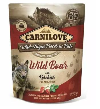 CARNILOVE Wild Boar With Rosehips mokra karma dla dorosłych psów 12x300g