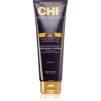 CHI Brilliance Strengthening Treatment maseczka wzmacniająca dla osłabionych, zniszczonych i rozdawjających się włosów z olejem z oliwek 237 ml
