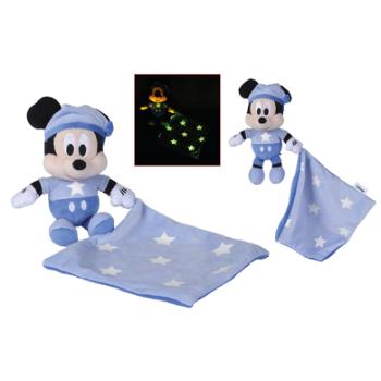 Simba Disney Goodnight Mickey GID Mickey ze ściereczką do przytulania
