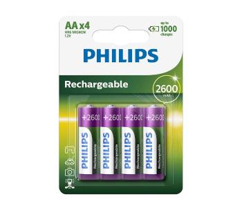 Philips R6B4B260/10 - 4 szt. Bateria ładowalna AA MULTILIFE NiMH/1,2V/2600 mAh