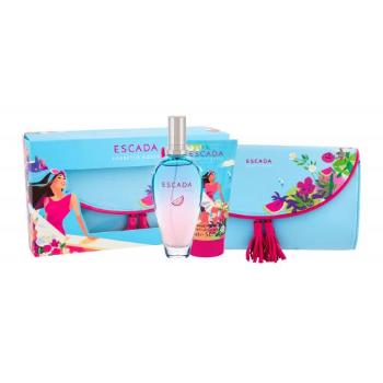 ESCADA Sorbetto Rosso zestaw Edt 100 ml + Mleczko do ciała 150 ml + Kosmetyczka dla kobiet