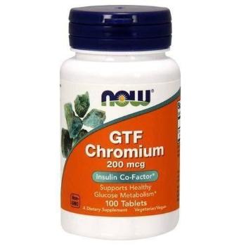 NOW GTF Chromium - 100tabsWitaminy i minerały > Chrom
