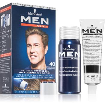 Schwarzkopf Men Perfect Anti-Grey Color Gel żel tonujący do włosów dla mężczyzn 40 Natural Dark Blond