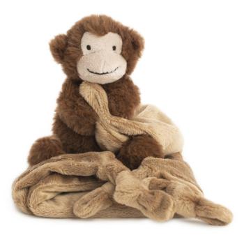 nature Zoo of Denmark Super Soft cuddle cloth monkey, brown.