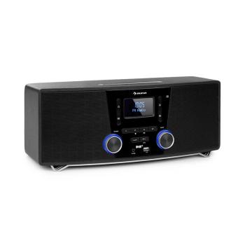 Auna Stockton, mikrowieża, stereo, 20 W, DAB+, FM, CD, Bluetooth, OLED, kolor czarny