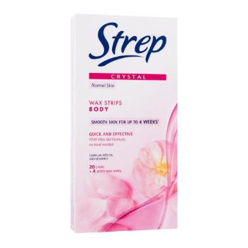 Strep Crystal Wax Strips Body Quick And Effective Normal Skin 20 szt akcesoria do depilacji dla kobiet Uszkodzone pudełko