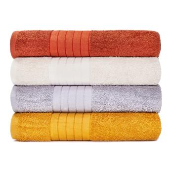 Zestaw 4 bawełnianych ręczników Bonami Selection Roma, 70x140 cm