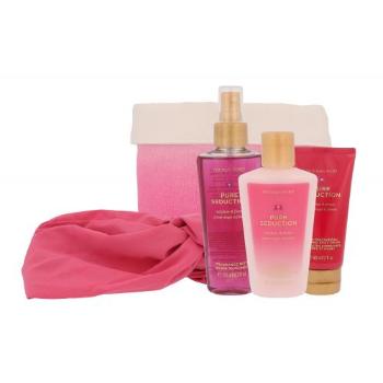 Victoria´s Secret Pure Seduction zestaw 125ml Nourishing Body Spray + 60ml Body Cream + 125ml Body Lotion + Headdress + Cloth Basket dla kobiet