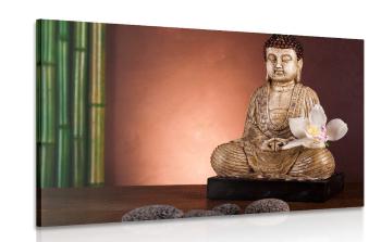 Obraz medytujący Budda - 90x60