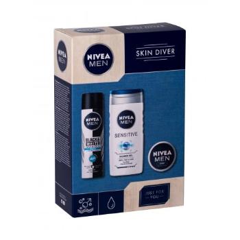 Nivea Men Sensitive zestaw 250ml Men Shower Gel Sensitive + 150ml Men Anti-perspirant Invisible Black & White + 30ml Men Creme dla mężczyzn