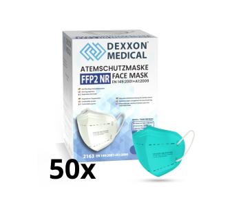 DEXXON MEDICAL Respirator FFP2 NR azurowy 50 szt.