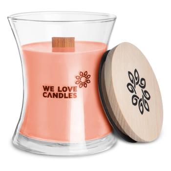 Świeczka z wosku sojowego We Love Candles Rhubarb & Lily, 64 h