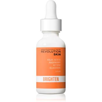 Revolution Skincare Brighten Kojic Acid & Raspberry Ketone Glucoside rozjaśniające serum nawilżające do ujednolicenia kolorytu skóry 30 ml