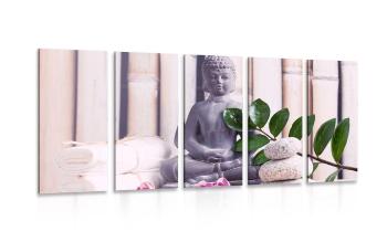 5-częściowy obraz wellness Budda