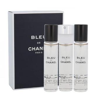 Chanel Bleu de Chanel 3x 20 ml 20 ml woda toaletowa dla mężczyzn Uszkodzone pudełko