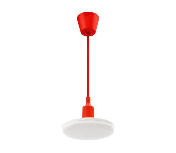 LED Żyrandol na drucie ALBENE ECO 1xE27/24W/230V czerwony