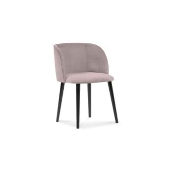 Fioletowe krzesło z aksamitnym obiciem Windsor & Co Sofas Aurora
