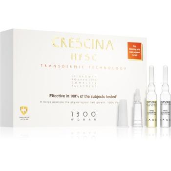 Crescina Transdermic 1300 Re-Growth and Anti-Hair Loss pielęgnacja wspierająca porost włosów i zapobiegająca wypadaniu włosów dla kobiet 20x3,5 ml